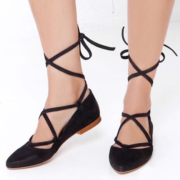 MTNG Monica Women's 39 US 8 Vimet Platino Ankle Wrap Flat Silver Flat - Picture 11 of 11